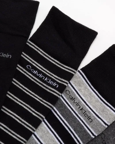 Vista 4 de Calvin Klein Calcetines de vestir para hombre, calcetines ligeros de mezcla de algodón (paquete de 8)