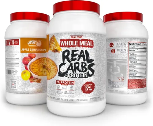 Vista 2 de 5% Nutrition Rich Piana - Proteína en polvo de reemplazo de comida Clean Mass Gainer - Carbohidratos para comidas antes del entrenamiento/después