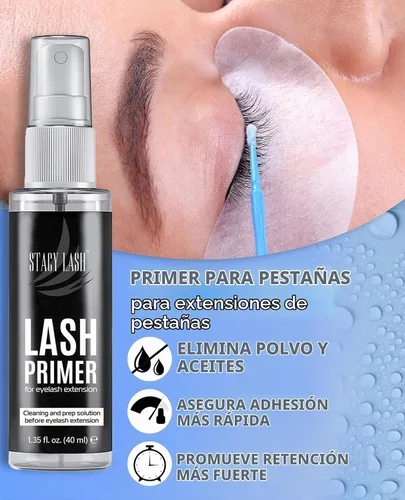 Vista 3 de Pegamento de extensiones de pestañas Lightning Speed – Stacy Lash 0.2 fl oz + 1.5 fl oz imprimación/0.3 segundos Tiempo de secado/retención – 6-8