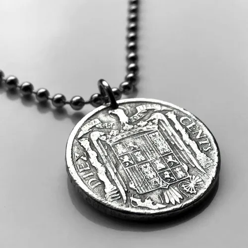Vista 2 de 1940 España España 10 Cent moneda colgante escudo Español Madrid Barcelona Sevilla Granada Zaragoza Toledo Cádiz Tenerife Córdoba Valencia Málaga
