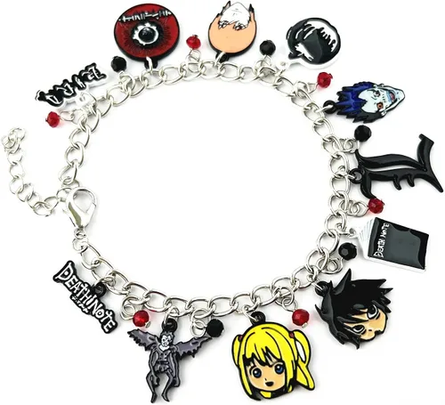 Vista 3 de FJKMYOYO DianViVi - Pulsera de anime de dibujos animados de horror y no la muerte, regalo para niña y mujer, Zinc, 0