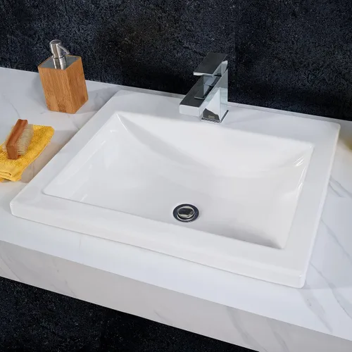 Vista 2 de American Standard 0643001.020 Fregadero de estudio con orificios centrales para grifo