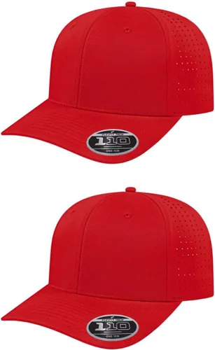 Vista 54 de Cap America i8533 Flexfit 110 Gorra Snapback Perforada de Rendimiento de Perfil Medio de 6 Paneles con Protección UV y Snapback Ajustable