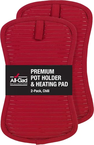 Vista 31 de All-Clad Soporte para ollas y almohadilla caliente: resistente al calor hasta 500 grados, 100% algodón, almohadilla caliente de 10 x 6.25 pulgadas