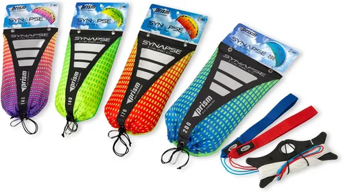 Vista 5 de Prism Kite Technology Synapse Dual-line Parafoil Kite - an Ideal Entry Level Kite for Kids and Adults to Dual-line Kiting Cilantro