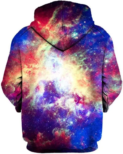 Vista 2 de RAISEVERN Sudadera con capucha para hombre y mujer, con estampado 3D, forro polar, manga larga, sudadera con capucha