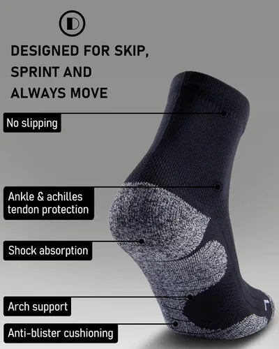 Vista 3 de SITOISBE Calcetines de compresión para hombres y mujeres, 4 pares de cojines para correr, senderismo