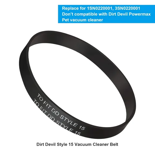 Vista 6 de Honoson 6 cinturones de repuesto estilo 15 compatibles con aspiradora vertical Dirt Devil Style 15 Royal