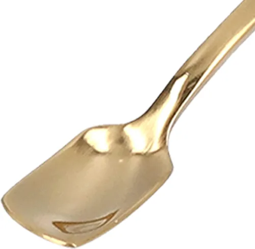 Vista 7 de 4 cucharas de té helado de mango largo, cuchara de café de acero inoxidable 304, cuchara de café de mango largo y tenedor con cuchara de mezcla
