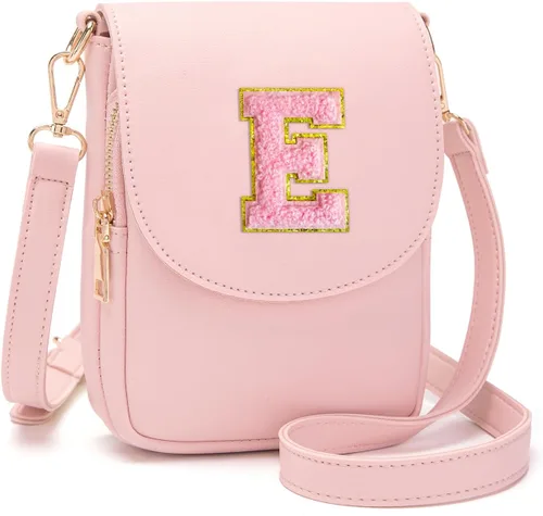 Vista 88 de Viverte Bolso Cruzado para Niñas Adolescentes Pequeñas, Bolso Inicial para Celular, Pequeña Cartera para Niños Pequeños, Bolso de Cuero con Tres