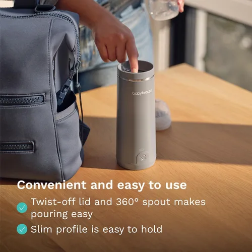 Vista 6 de Baby Brezza Calentador portátil – Calentamiento de biberones 3 veces más rápido – Leche materna de viaje y calentador de fórmula – Seguro