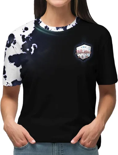 Vista 3 de FLAHOLD Gojo Satoru - Camiseta unisex de anime Geto Suguru de manga corta impresa en 3D