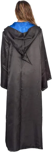 Vista 5 de Underboss Disfraz de Halloween de Harry Potter, bata larga negra con capucha