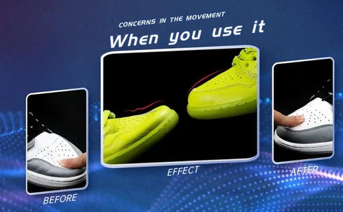 Vista 5 de VIUJUH 2 pares de protectores de zapatos para hombres y mujeres, Blanco