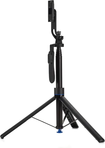Vista 6 de Benro Mini trípode y palo selfie con control remoto Bluetooth para teléfonos inteligentes (negro) (BK70)