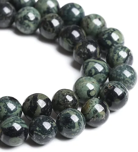 Vista 60 de 4MM 86 piezas Cuentas sueltas de piedra natural de amazonita calcedonia para hacer joyería DIY Pulsera Collar 1 hebra