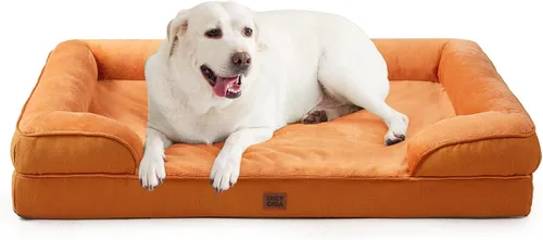 Vista 63 de EHEYCIGA – Cama ortopédica impermeable para perros pequeños, de espuma viscoelástica tipo caja de huevos, con bordes elevados y base antideslizante
