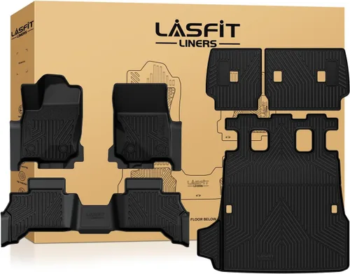 Vista 17 de LASFIT Alfombrillas para Toyota Tacoma 2005-2011 (solo compatible con DoubleCab AutoTran)