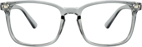 Vista 9 de Lentes cuadrados vintage con bloqueo de luz azul, antifatiga ocular, filtro UV, para computadora, lentes anti-luz azul para hombres y mujeres Ámbar