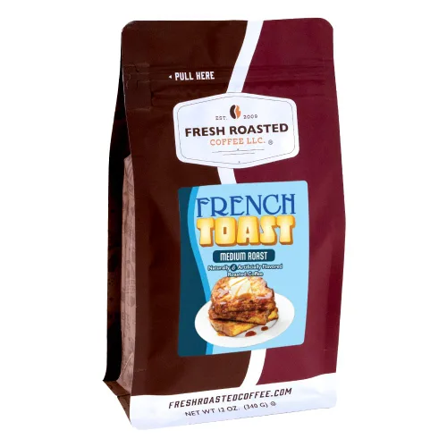 Vista 23 de Fresh Roasted Coffee, Amaretto - Café saborizado, 12 onzas, tostado medio, Kosher, grano entero