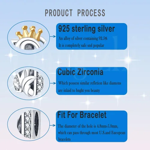 Vista 4 de HappyStar Dijes completos del alfabeto de la A Z de plata de ley 925 para pulseras y collares, regalo de joyería para mujeres y niñas