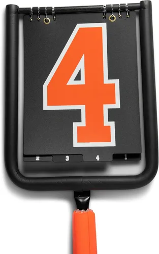 Vista 2 de CHAMPRO Juego de cajas indicadoras y cadenas de fútbol Deluxe, NARANJA