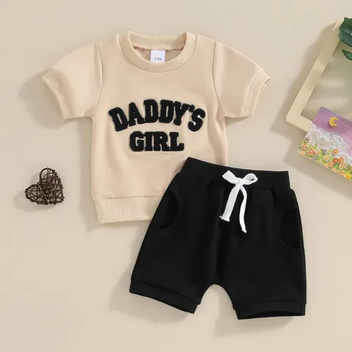 Vista 2 de FIOMVA Conjunto de 2 piezas a juego para hermana pequeña, ropa de verano para niña pequeña