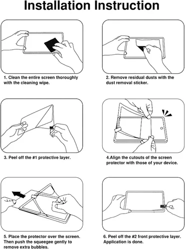 Vista 8 de Moko Protector de pantalla similar al papel para Surface Go, escribe, dibuja y dibuja con el lápiz Surface como en papel, película PET antirreflejo