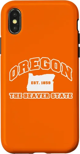 Vista 5 de iPhone 16 Oregon Souvenir Vacation Est 1859 The Beaver State Adults Case