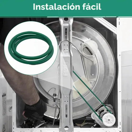 Vista 3 de Correa para ventilador soplador secador Mini Compacto (1.50 pies cúbicos) - Reemplazo para Panda PAN725SF