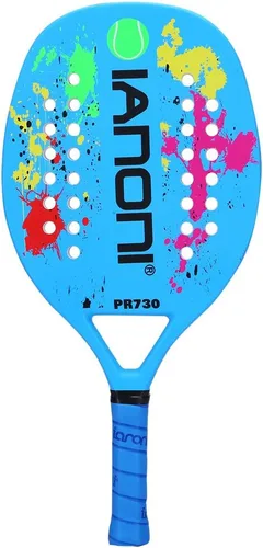 Vista 14 de IANONI Raqueta de tenis para playa con agarradera de fibra de carbono, con espuma de memoria.