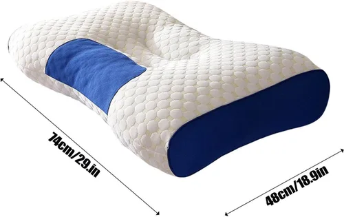 Vista 3 de Massage Neck Pillow, 2 Pack Bed Pillows for Neck and Shoulder Pain, Ergonomic Cervical Contour Support Pillow, Cervical Neck Support Massage Pillows