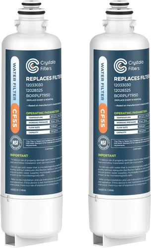 Vista 9 de Crystala Filters Repuesto para filtro de agua Bosch Ultra Clarity Pro, compatible con BORPLFTR50, 12033030, 11025825, 12028325, BORPLFTR55