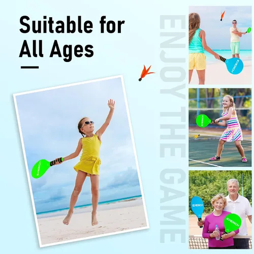 Vista 9 de Juego de Pelota de Lanzar y Atrapar y Pelota de Paleta, Juegos al Aire Libre para Juguetes de Niños, Juegos Familiares de Navidad, Juego de Playa