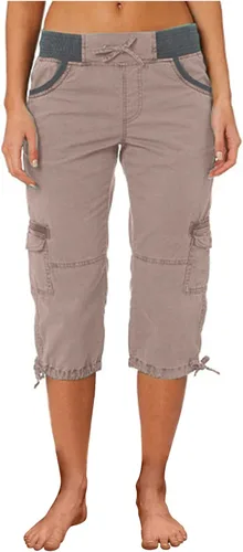 Vista 2 de Pantalones capri tipo cargo para mujer, ligeros, de secado rápido, atléticos, para verano, casuales, con bolsillos