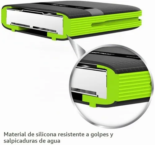 Vista 5 de Silicon Power 4TB Rugged Armor A60 - Disco duro externo USB 3.0 de 2.5 pulgadas a prueba de golpes y resistente al agua para PC, Mac, Xbox One