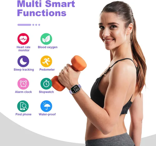 Vista 3 de TORJALPH Reloj inteligente para hombres y mujeres, compatible con iPhone, Samsung, teléfono Android, pantalla táctil completa de 1.69 pulgadas