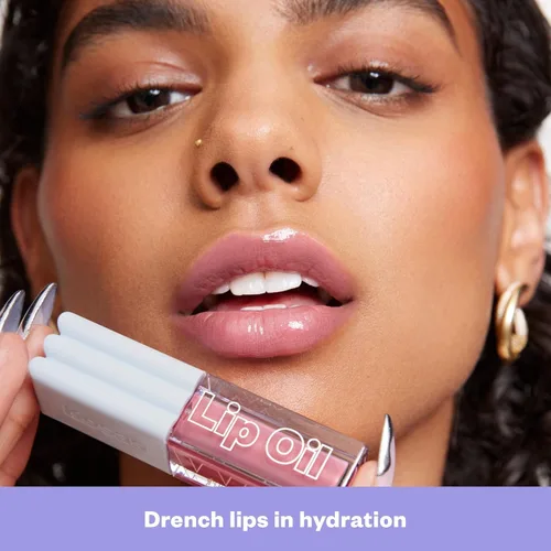 Vista 7 de Kosas Wet Lip Oil Gloss - Tratamiento hidratante y voluminizador de labios con ácido hialurónico y péptidos, acabado no pegajoso (Malibu)