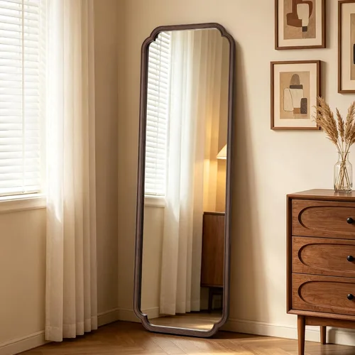 Vista 11 de Espejos de Baño de Madera para Montar en la Pared, 16" x 20" Marco de Madera Rústica Espejos de Pared Decorativos para Sala de Estar o Dormitorio