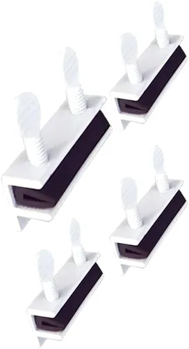 Vista 20 de QCAA Cerradura de Seguridad para Ventana Corredera Única Pequeña, Aluminio, Revestimiento Negro, Paquete de 4, Fabricado en Taiwán