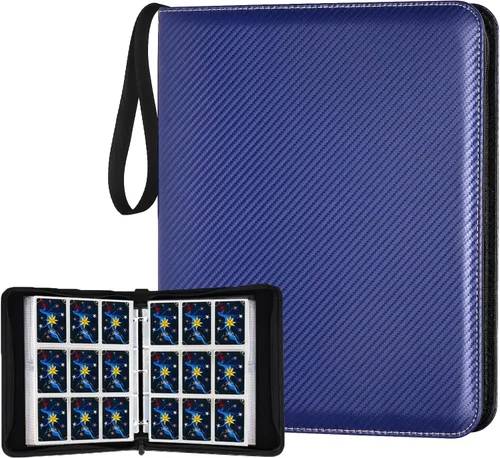 Vista 15 de GERMUN Carpeta de tarjetas coleccionables con 12 bolsillos, 720 bolsillos, carpeta de colección de tarjetas, carpeta de álbum de tarjetas para MTG