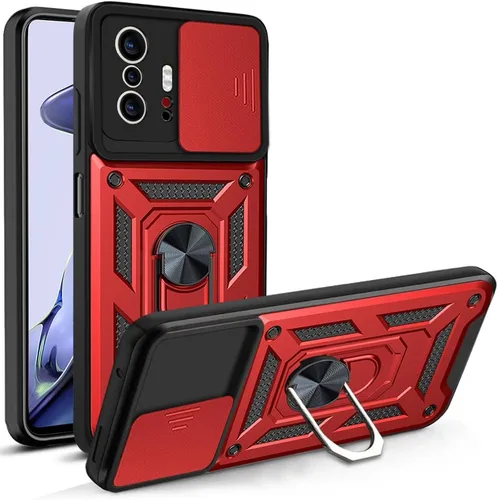 Vista 24 de Compatible con Tecno Pova Neo 2 Bracket Shell, con cubierta deslizante para lente de cámara compatible con Tecno Pova Neo 2 LG6n Case Negro