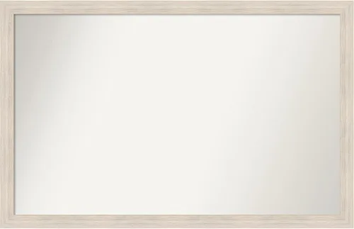 Vista 506 de Amanti Art Espejo personalizado, espejo de baño estrecho Alexandria White Wash, espejo de pared o espejo de tocador de baño sobre el fregadero
