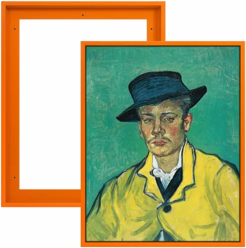 Vista 17 de FOLKOR Floating Frame for 8x10 Inch Canvas Painting with 0.6-0.8" Deep, 2 Pack Canvas Floater Frame Living Room Decor, Wall Art frame for Prints Oil