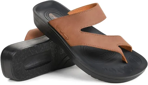 Vista 7 de AEROTHOTIC - Sandalias con soporte de arco cómodas para mujer, con punta dividida, estilo elegante, con almohadilla y correa, con plantilla