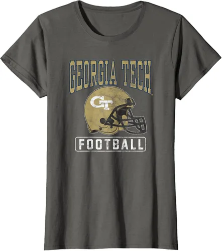 Vista 6 de Georgia Tech Yellow Jackets - Camiseta con casco de fútbol, Negro