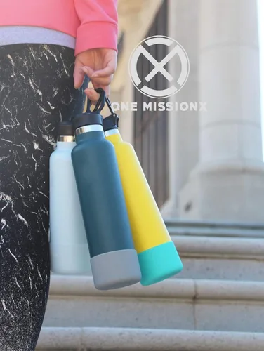 Vista 4 de One MissionX Funda para maletero compatible con botellas Hydro Flask y vaso de viaje, vasos Stanley Quencher, vasos Owala y SimpleModern, protector
