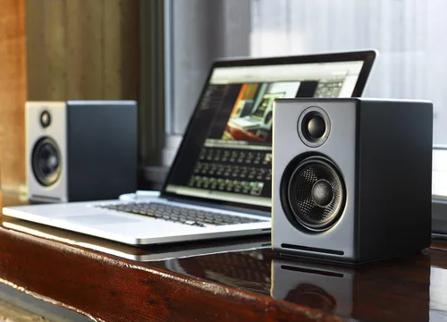 Vista 9 de Altavoces de sobremesa Audioengine A2+ inalámbricos Bluetooth de 24 bits - Altavoces de computadora de 60W para música