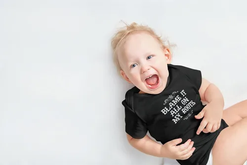 Vista 3 de Pop Threads Blame It All On My Roots Country Music Cute Funny Western Baby Toddler Kids Girl Boy T-Shirt