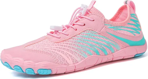 Vista 24 de UBFEN Zapatos acuáticos para natación, para hombre y mujer, para deportes de playa, secado rápido, descalzos para navegación, pesca, buceo, surf